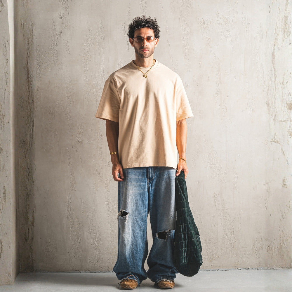 911 Turbo Beige Distressed T-Shirt