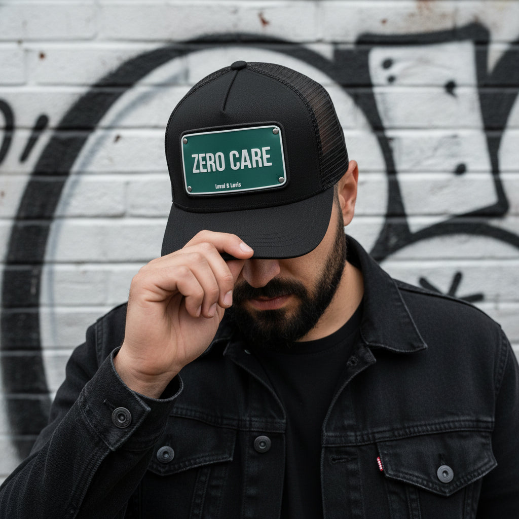 Zero Care Trucker Cap - Black