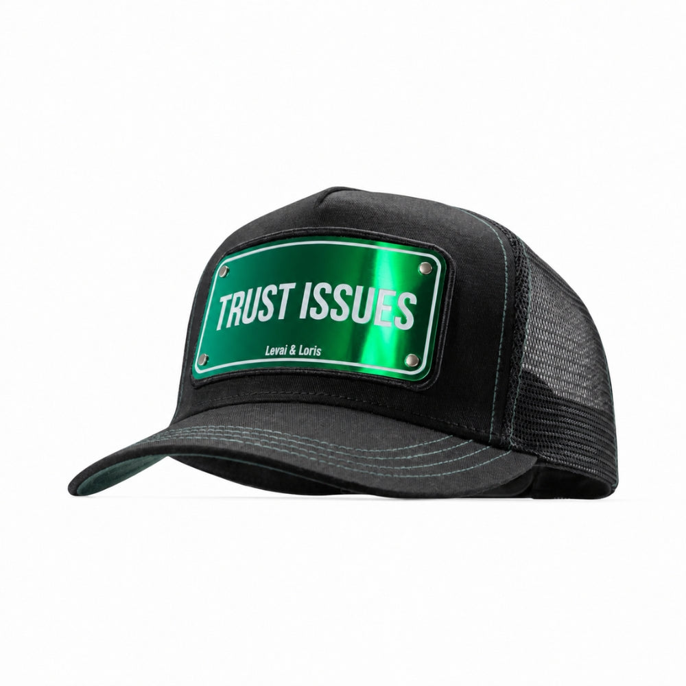 Trust Issues Trucker Cap ( lux chrome )