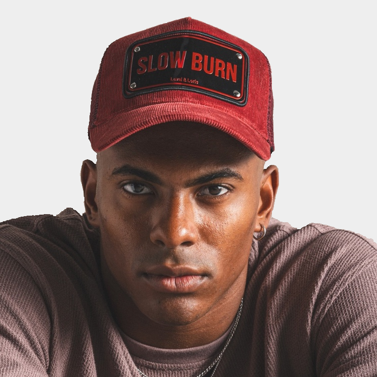 Slow Burn Trucker Cap - (LUX Chrome)