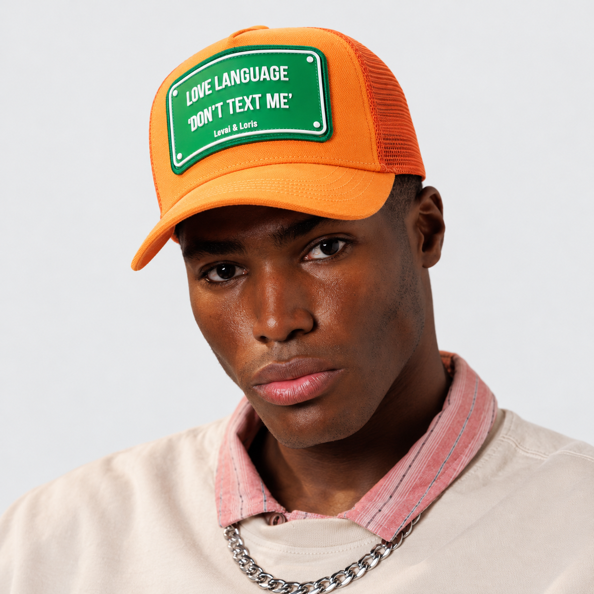 Love Language Dont Text Me Trucker Cap