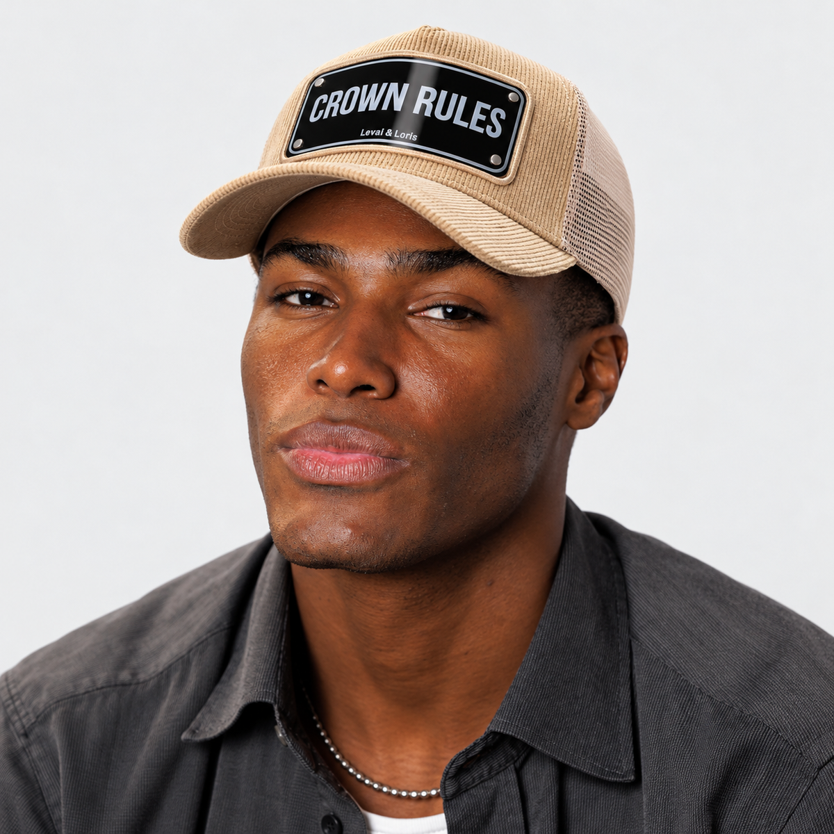 crown rules Trucker Cap-LUX Chrome