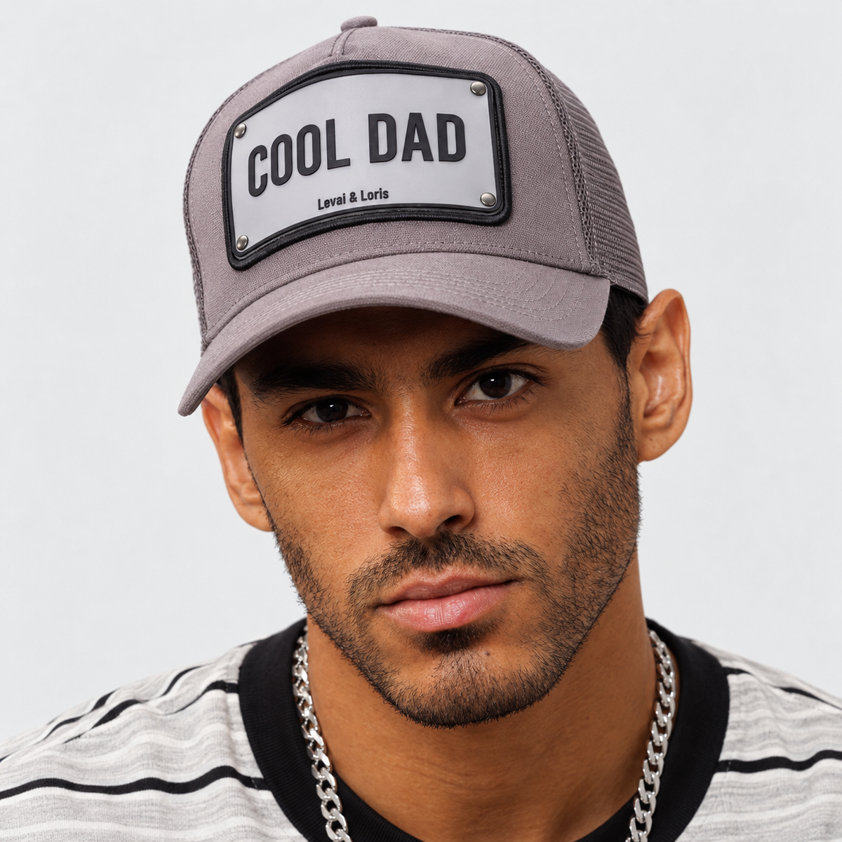 Cool Dad Trucker Cap (Grey )