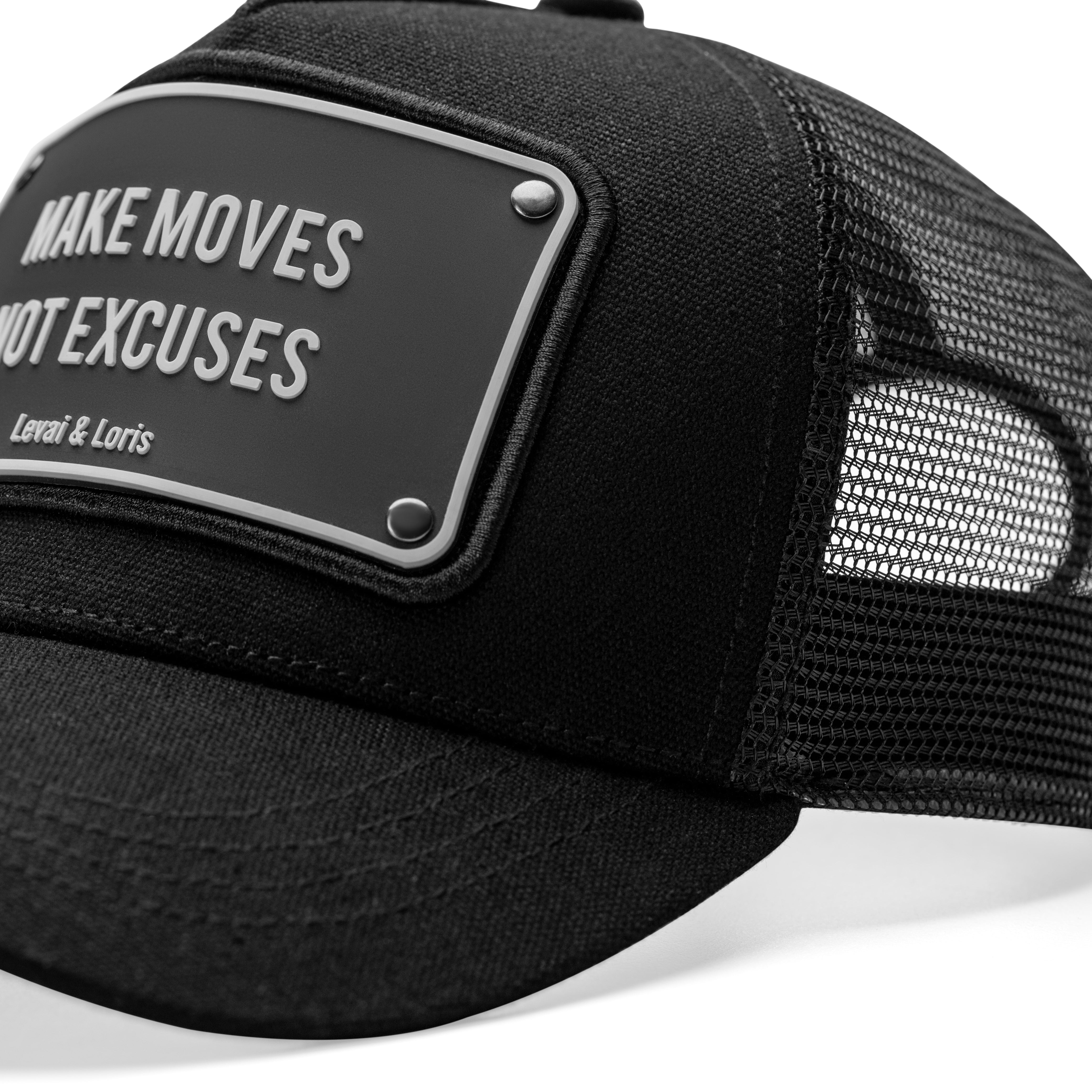 Make Moves Not Excuses Unisex Trucker Cap