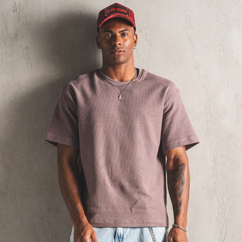 Purple Signature Jacquard T-Shirt