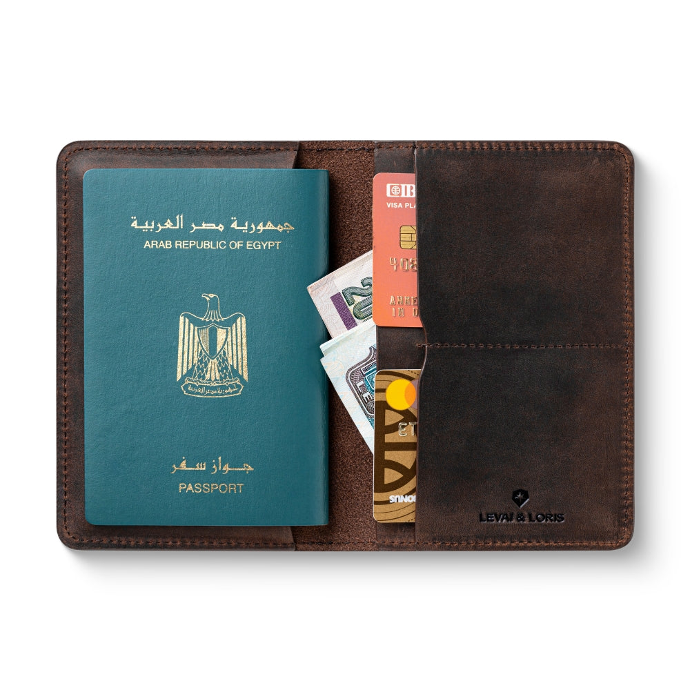 Chancellor Passport Wallet - Dark Brown