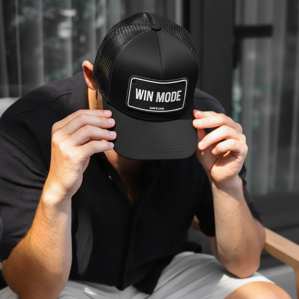 Win Mode Trucker Cap - Black