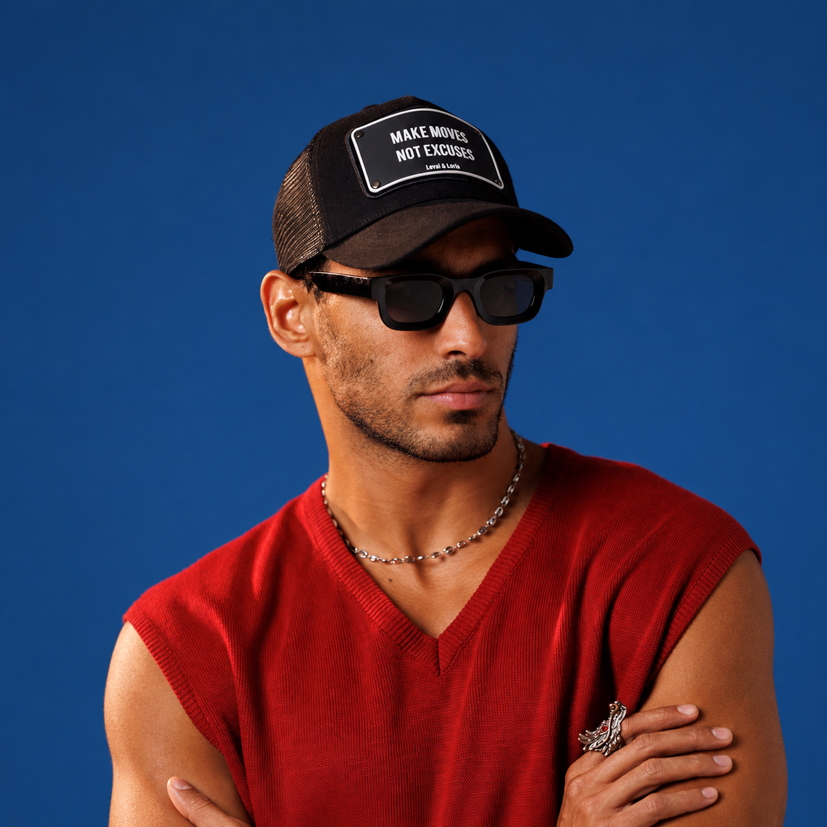 Make Moves Not Excuses Unisex Trucker Cap