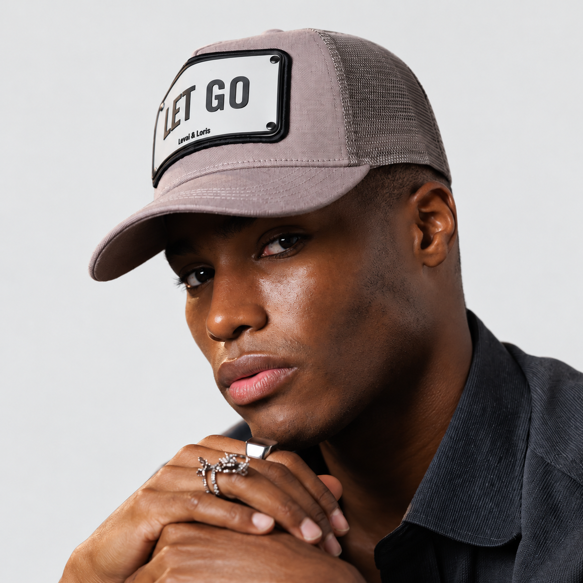 Let Go Trucker Cap - Grey