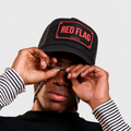 Red Flag Trucker Cap - Black
