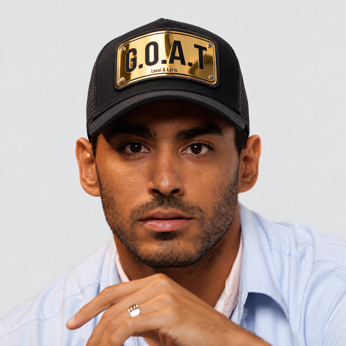 GOAT trucker Cap - Gold Platted