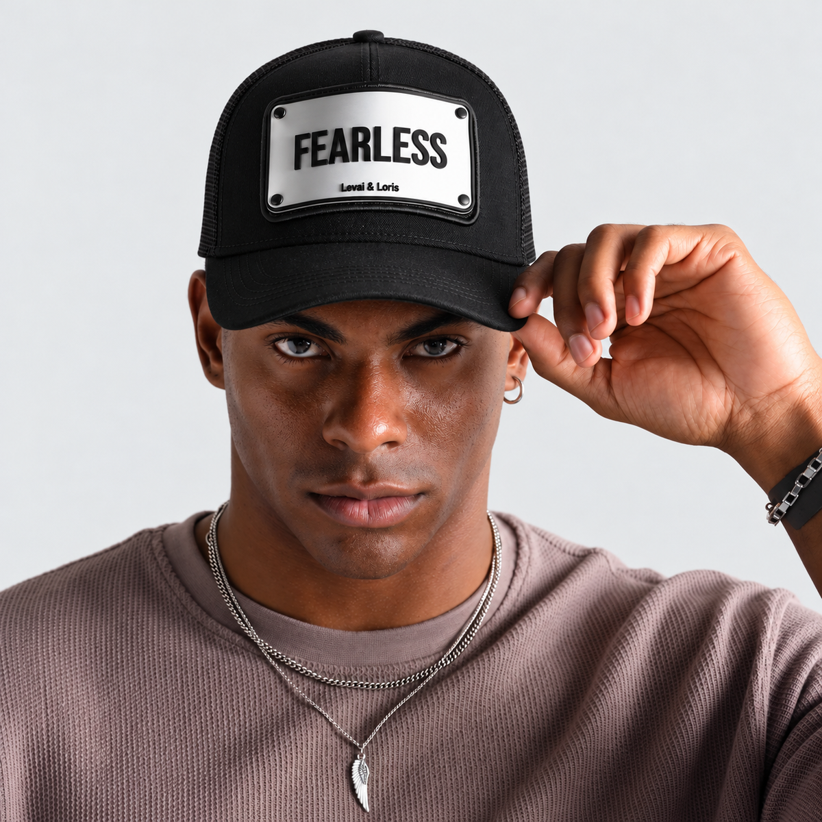 Fearless Trucker Cap - Black