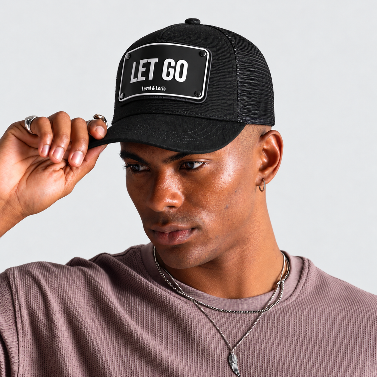 Let Go Trucker cap - Black