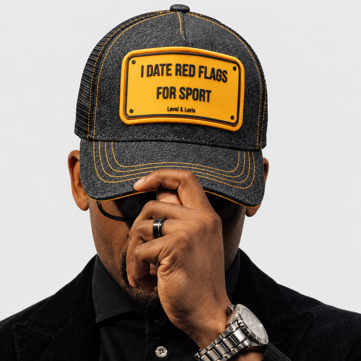 I Date Red Flags For Sports Trucker Cap