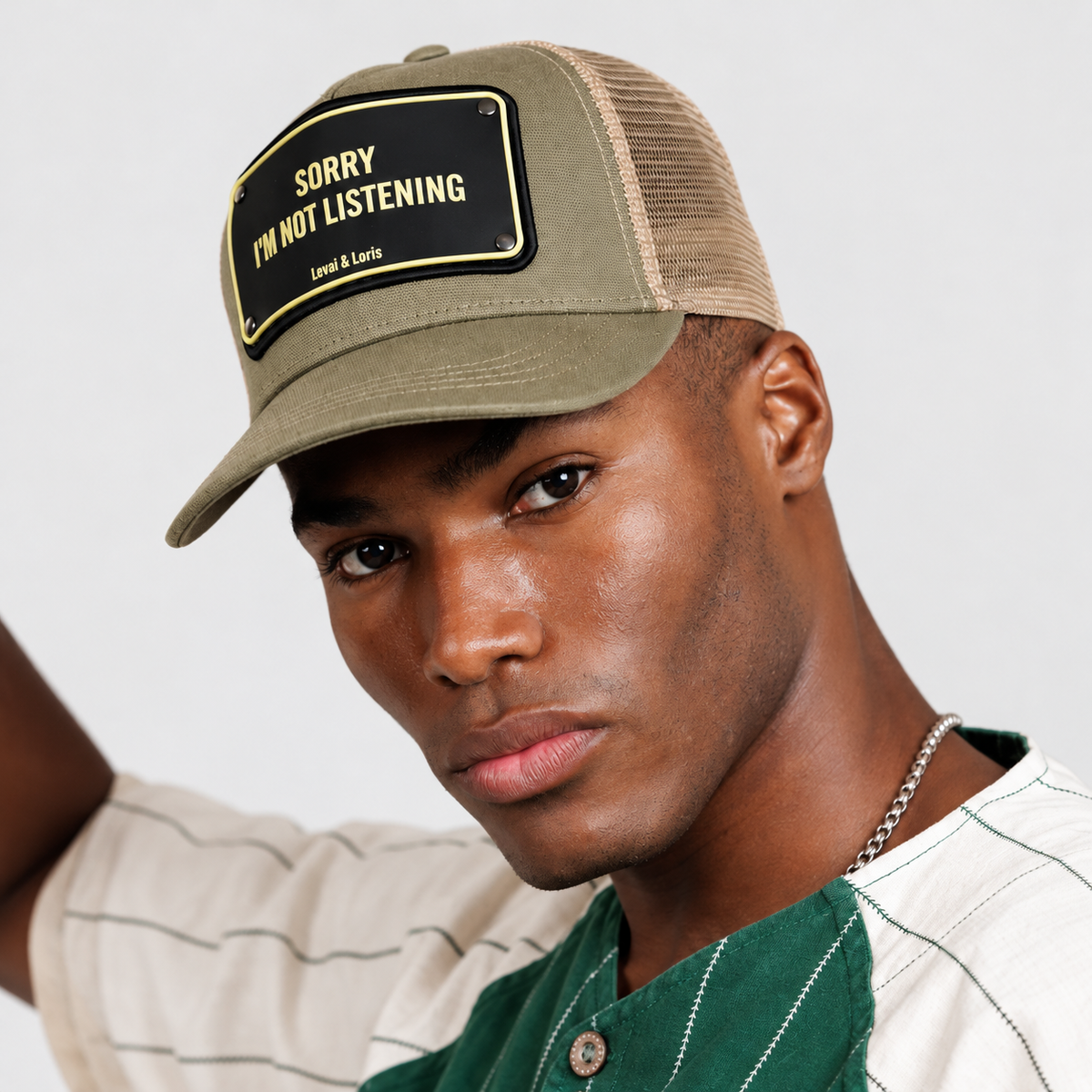 Sorry Im Not Listening Trucker Cap