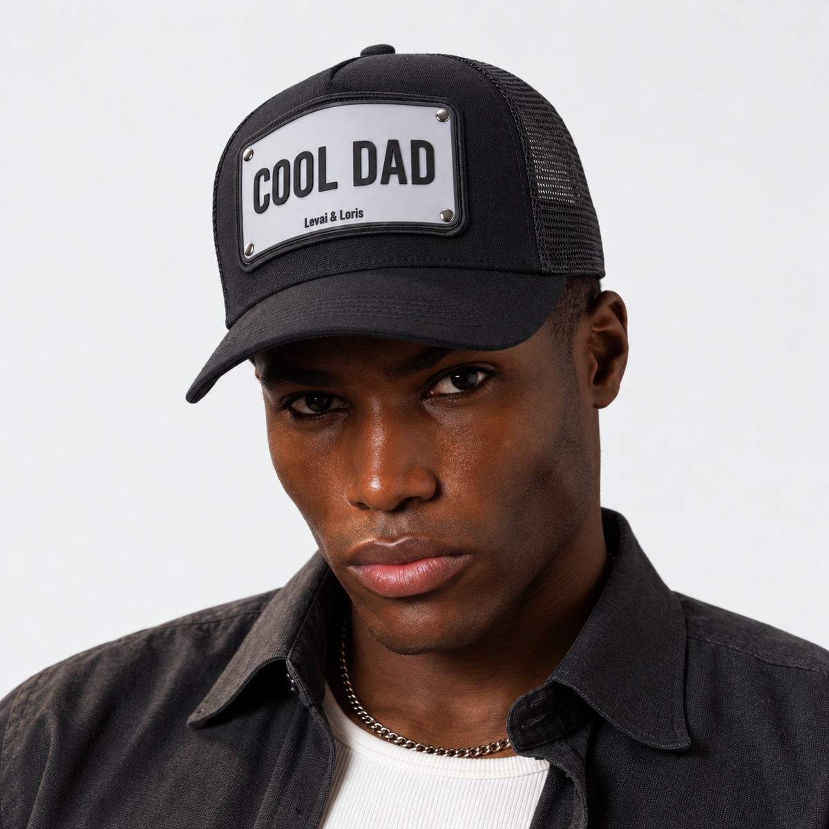 Cool Dad Trucker Cap ( Black )
