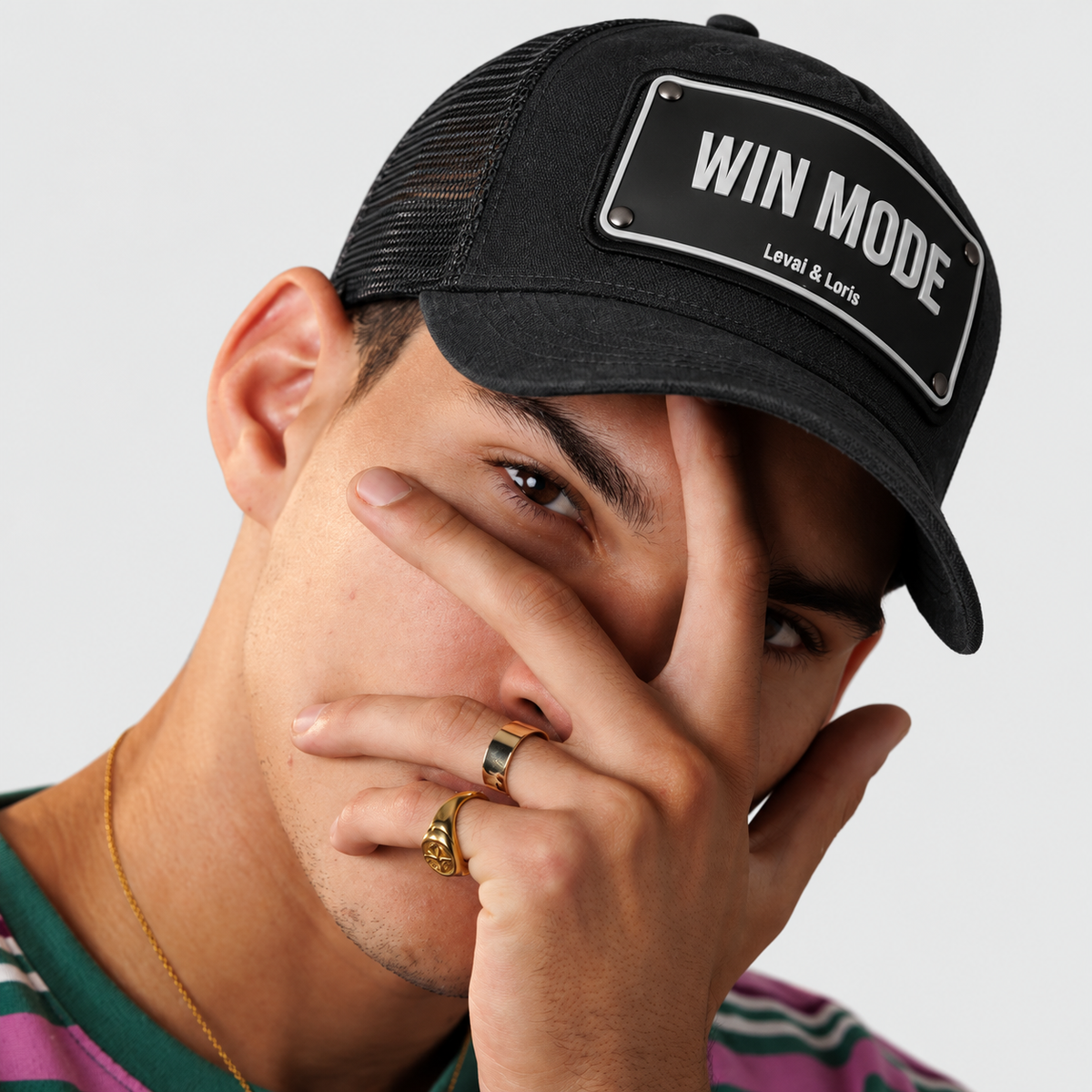 Win Mode Trucker Cap - Black