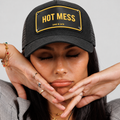Hot Mess Trucker Cap - Black