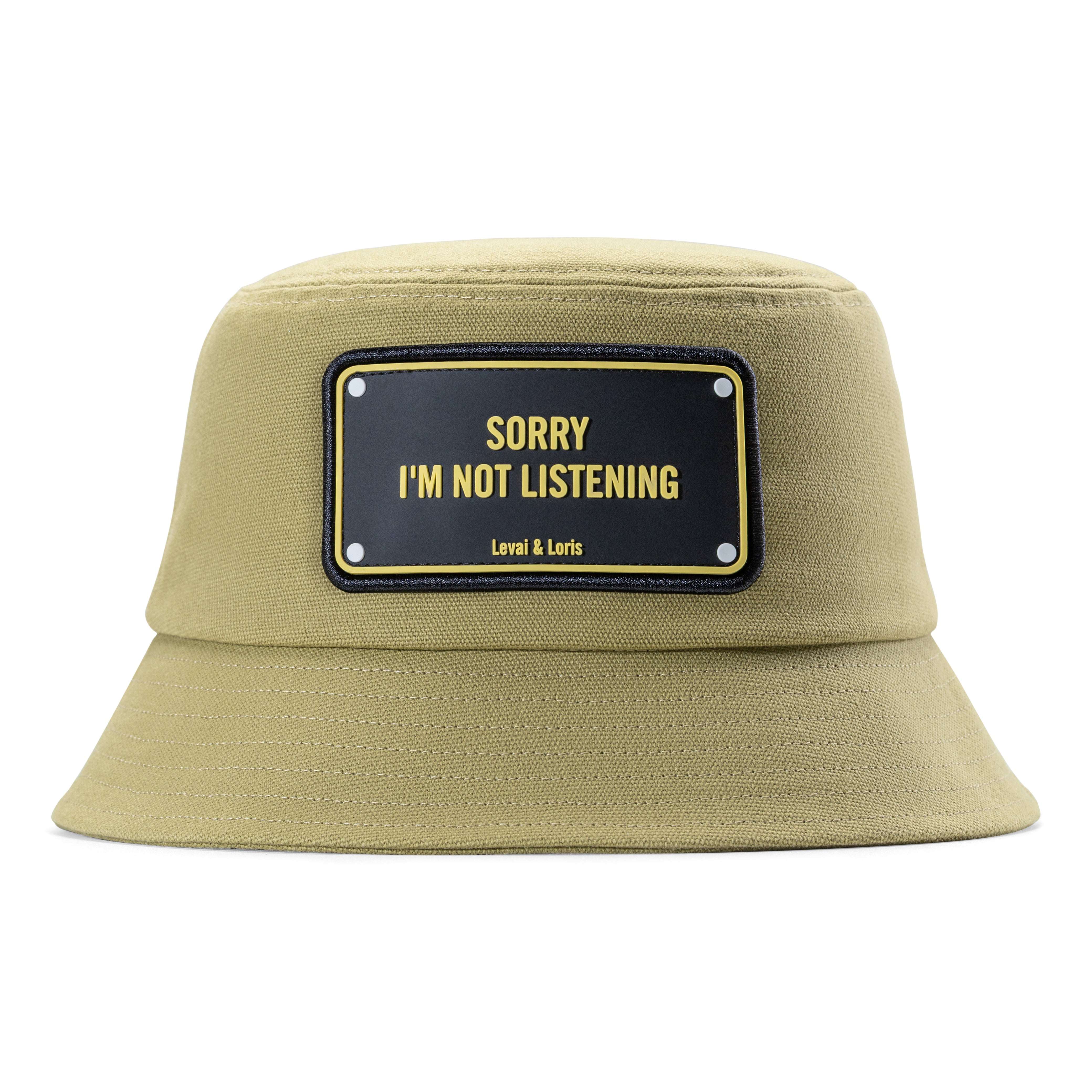 Sorry I'm Not Listening Unisex Bucket Hat | levaiandloris
