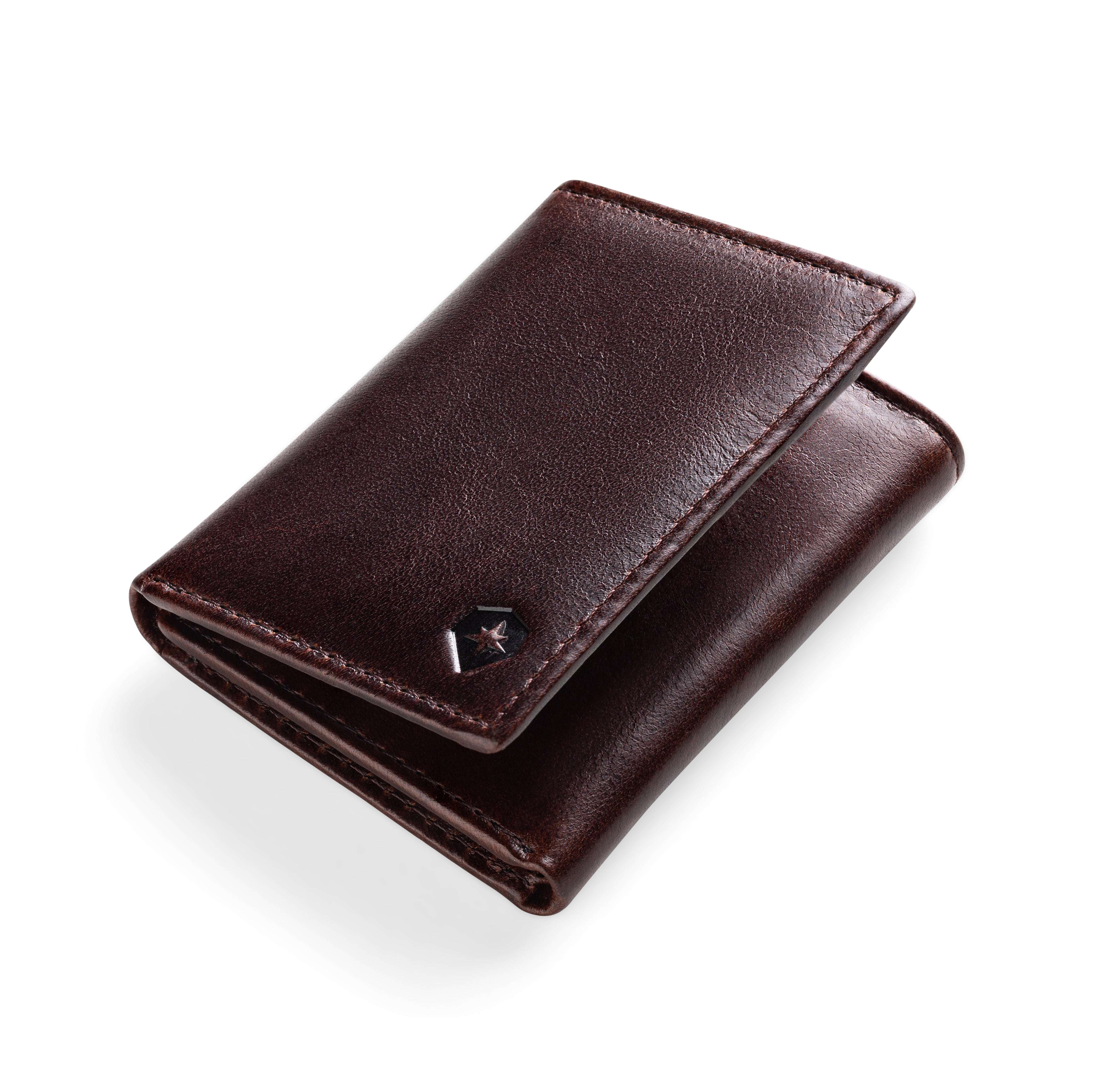 Trifold Baron Wallet - Dark Brown