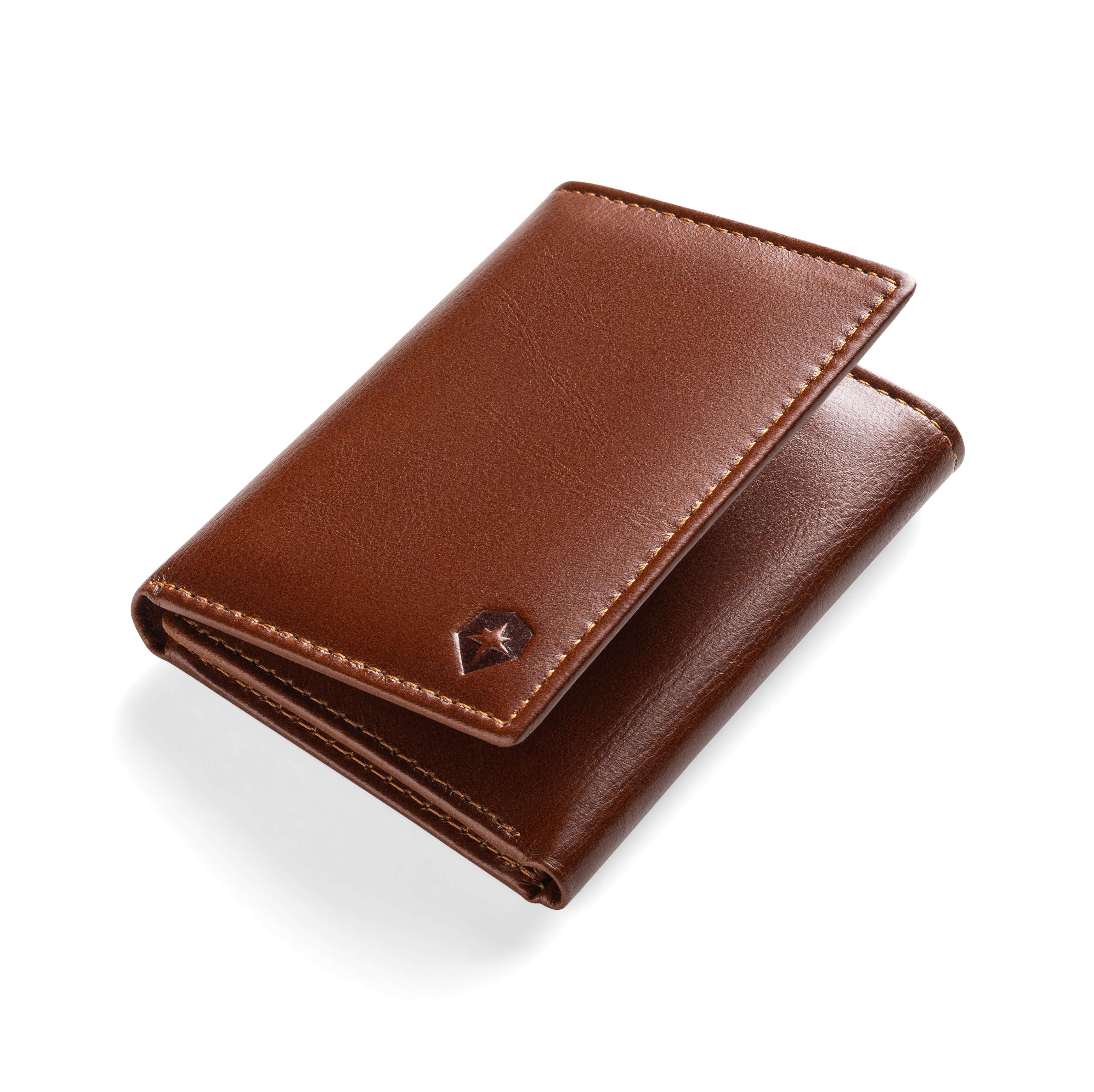 Trifold Baron Wallet - Cinnamon Brown