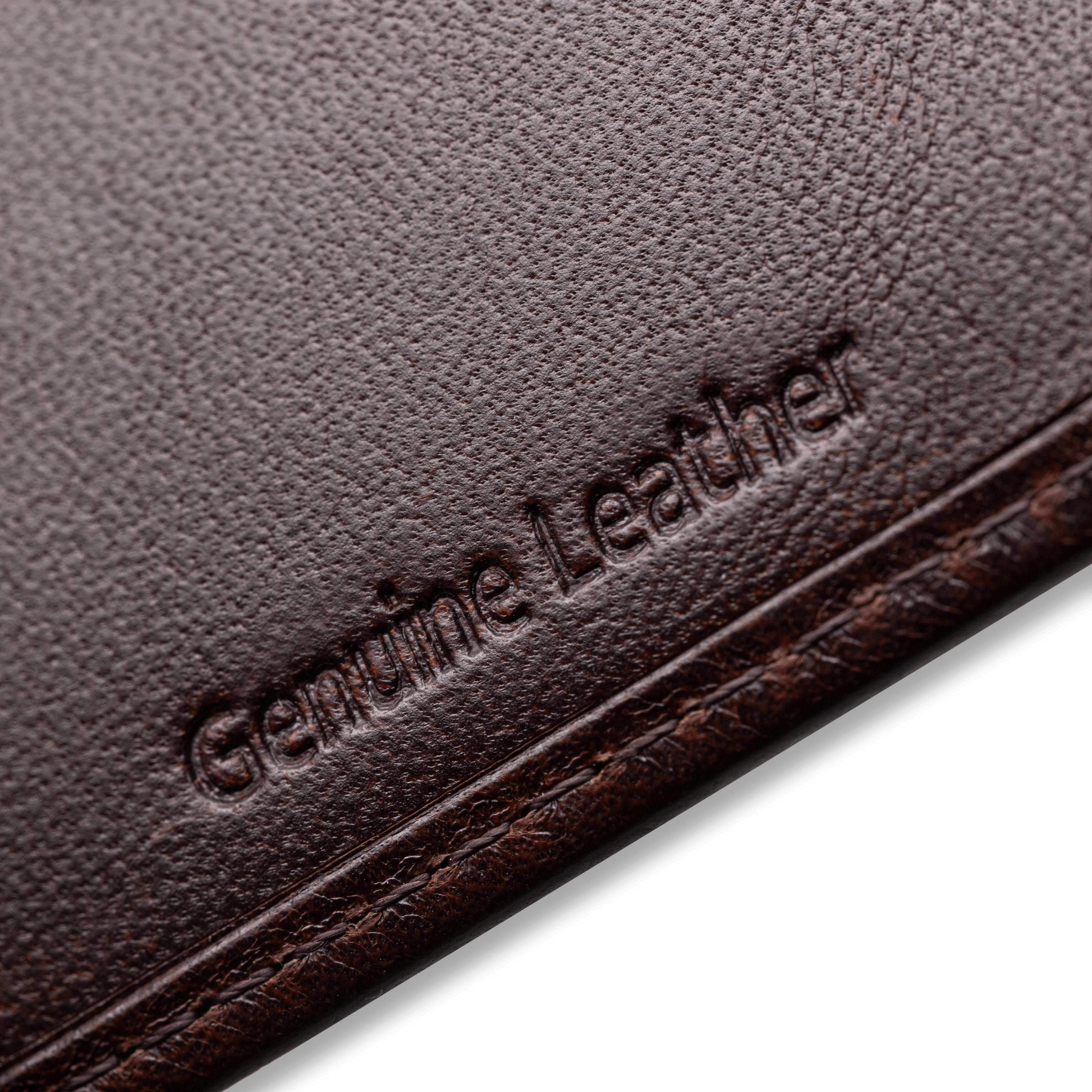 Trifold Baron Wallet - Dark Brown