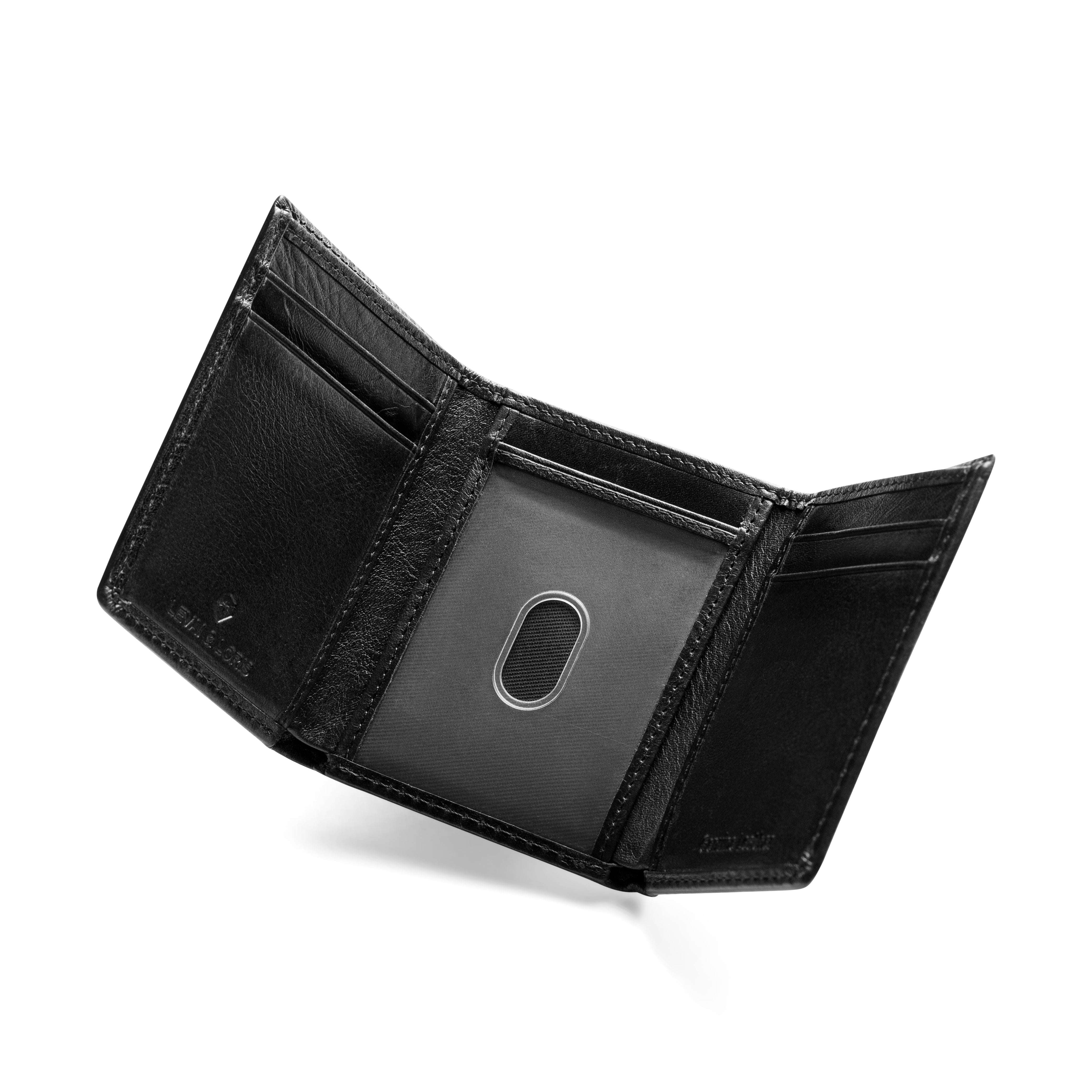 Trifold Baron Wallet - Black