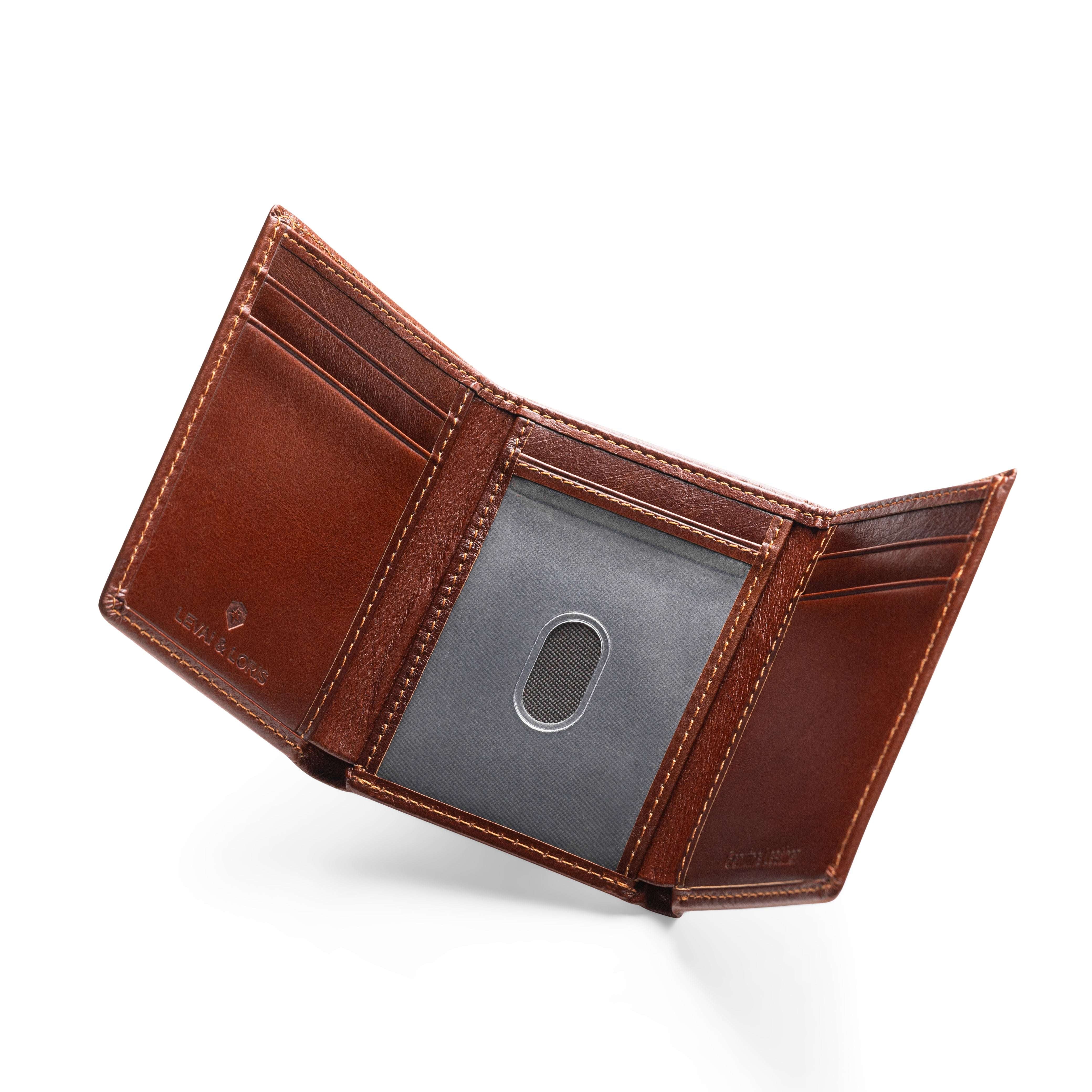 Trifold Baron Wallet - Cinnamon Brown