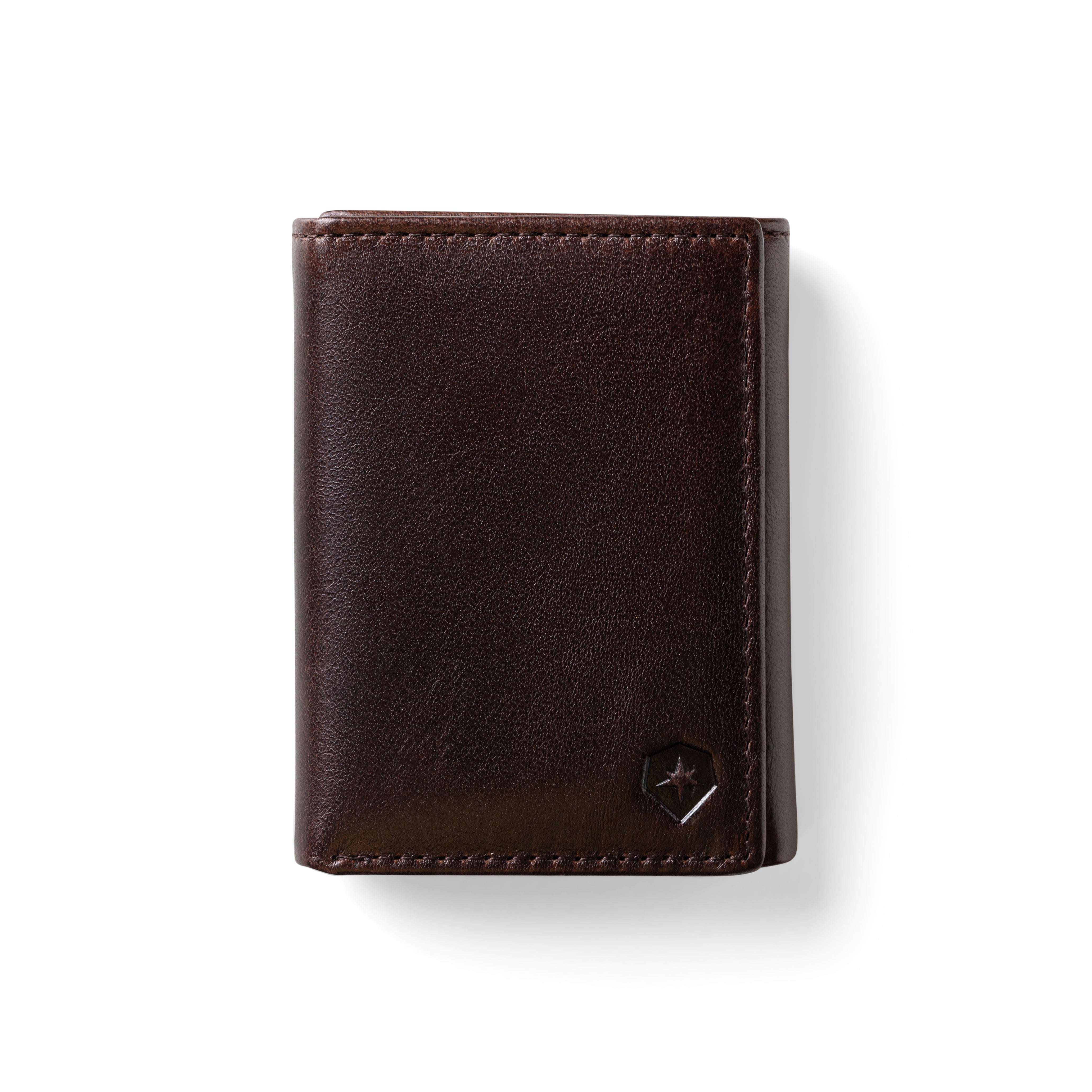 Trifold Baron Wallet - Dark Brown