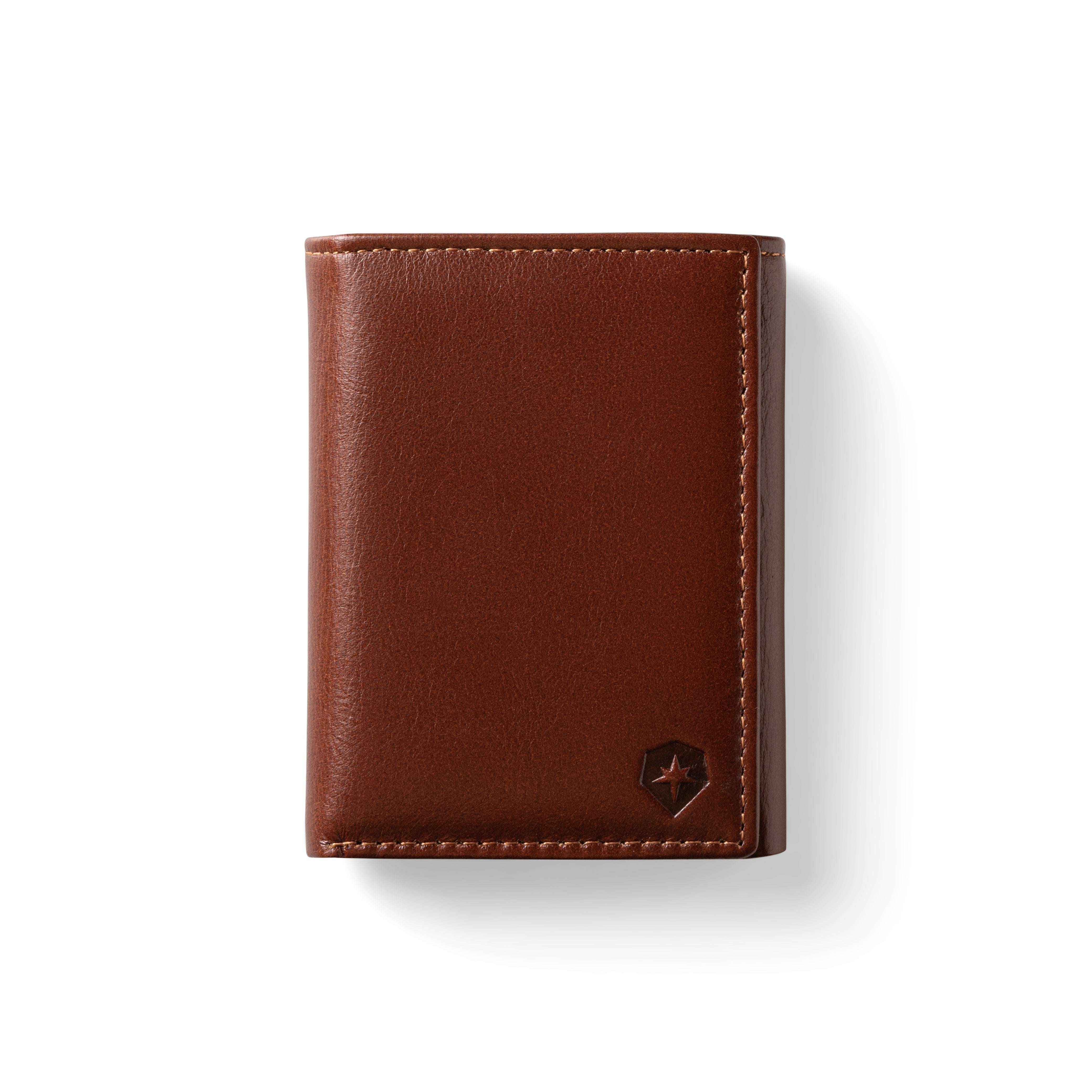 Trifold Baron Wallet - Cinnamon Brown