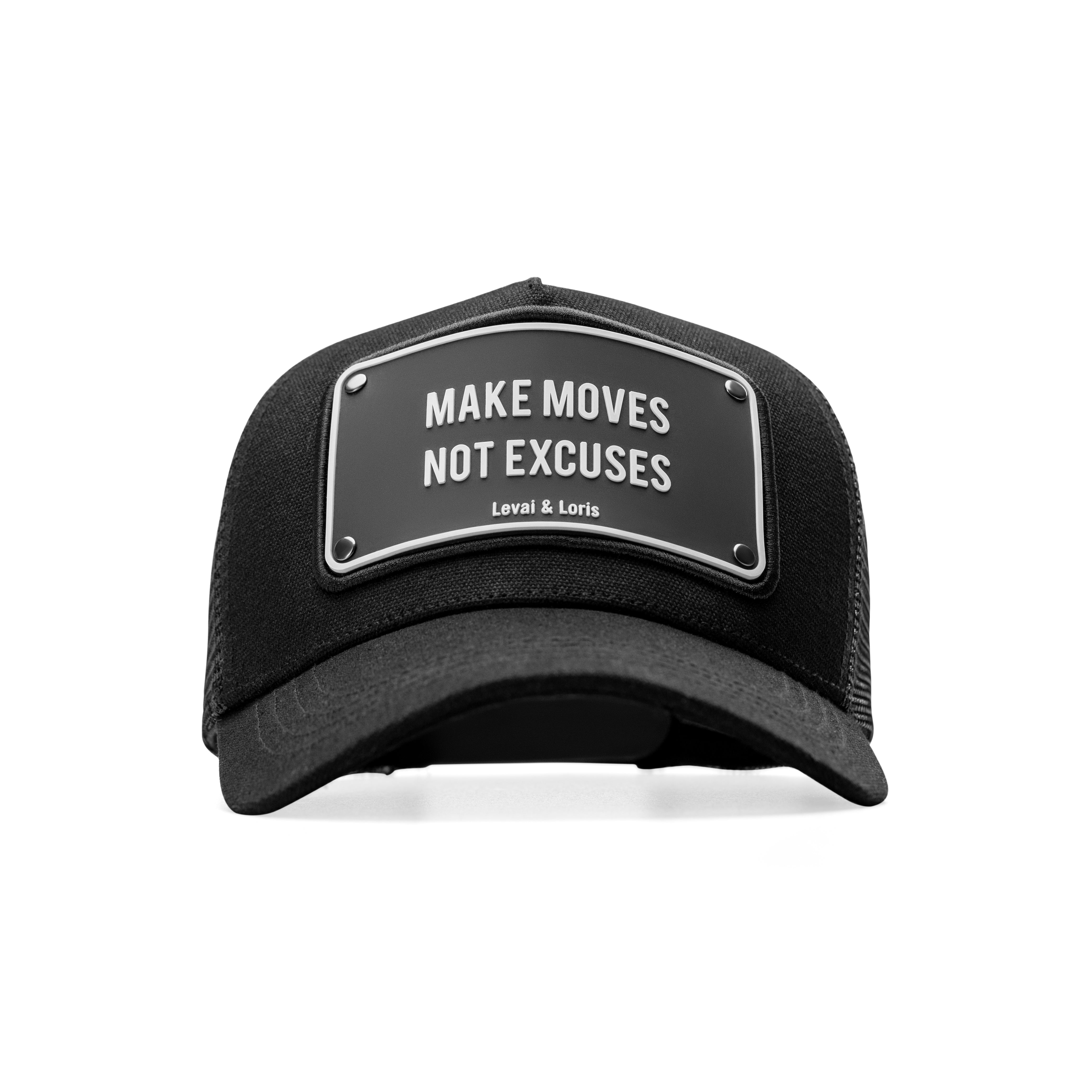 Make Moves Not Excuses Unisex Trucker Cap