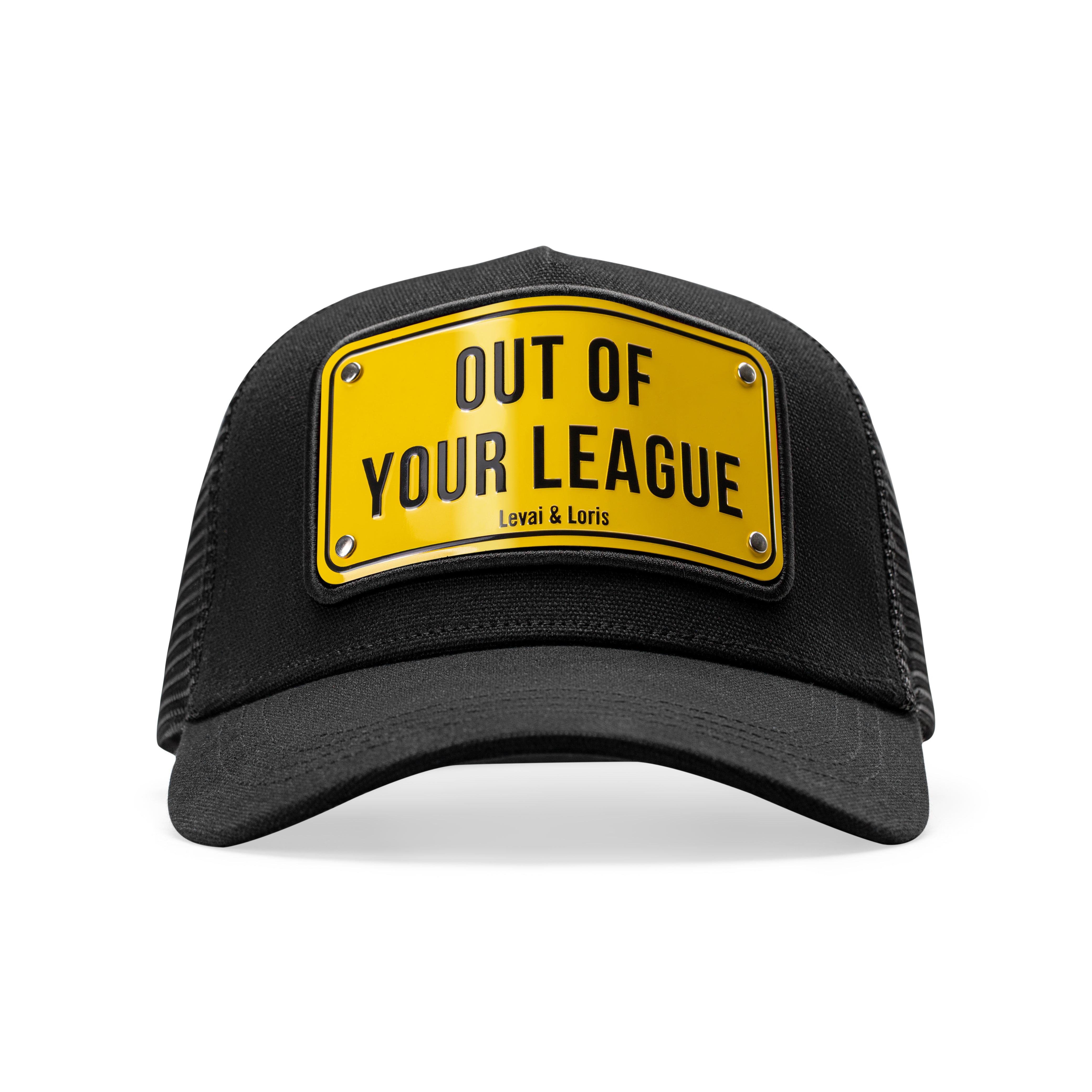 Out of Your League ( Metal edition ) Unisex Trucker cap
