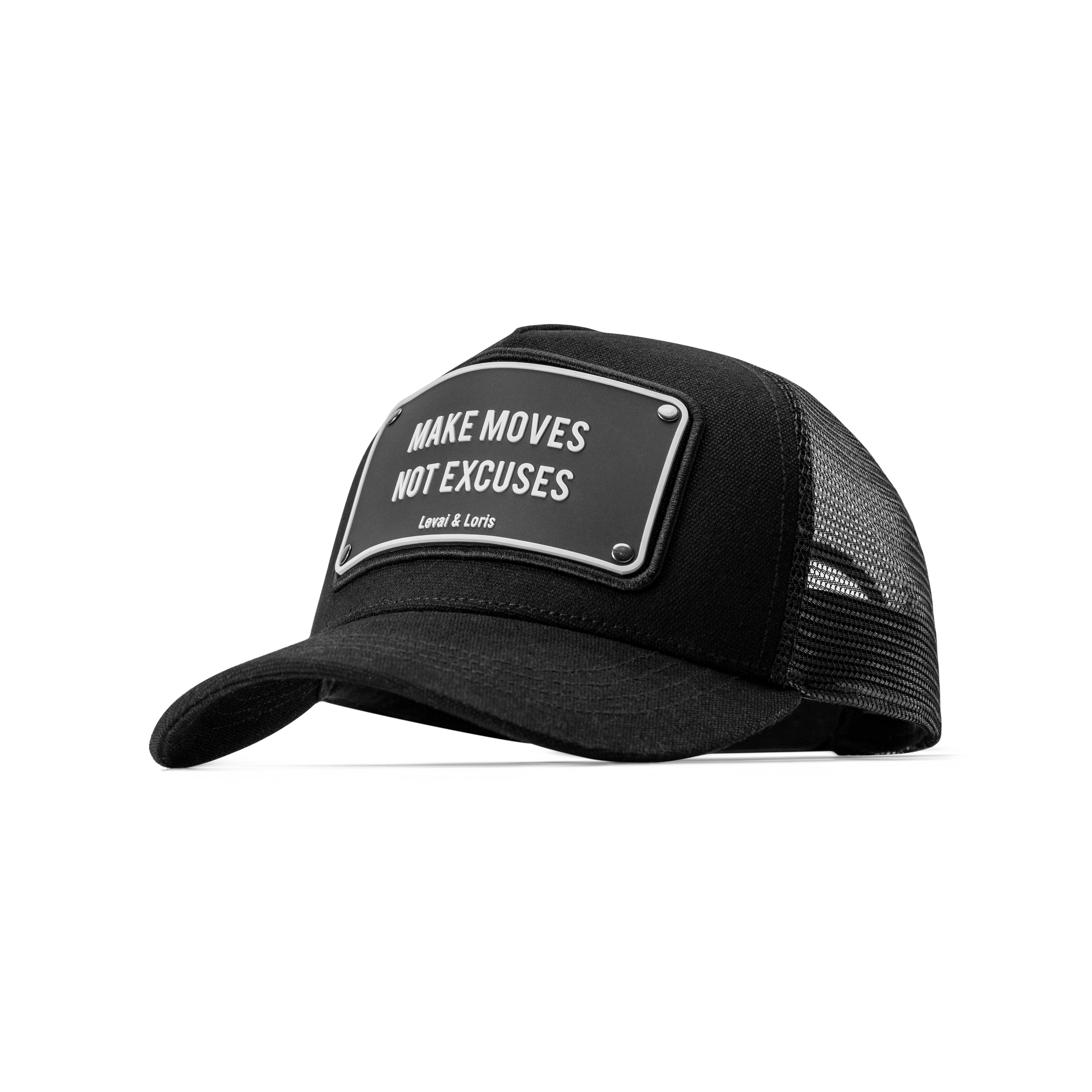 Make Moves Not Excuses Unisex Trucker Cap