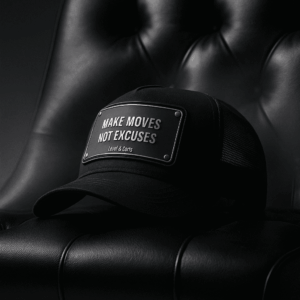 Make Moves Not Excuses Unisex Trucker Cap