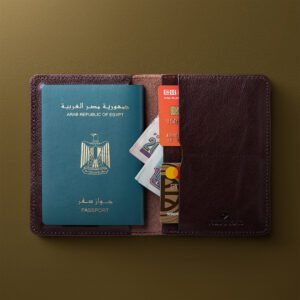 Marquess Passport wallet - Dark Brown